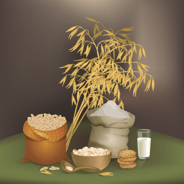 以燕麦类食品为例图片下载