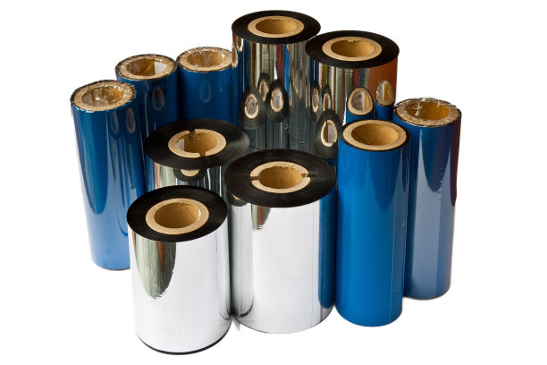 优质热转印色带TTR隔离在白色背景上图片下载