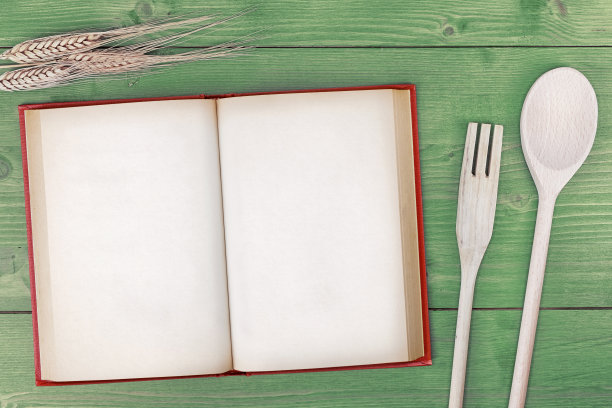 食谱书俯视图图片下载