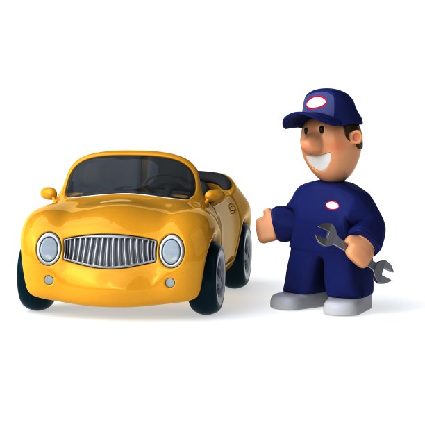 有趣的机制- 3D插图图片下载