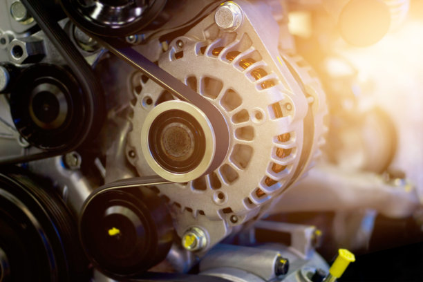 彩色汽车发动机部件图片下载