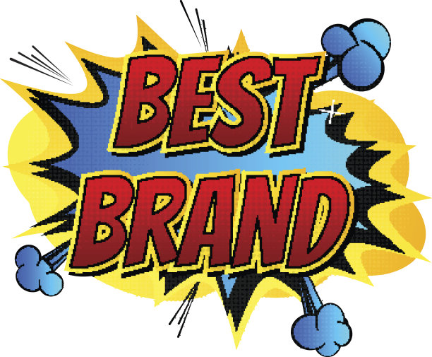最佳品牌-漫画风格的词。图片下载