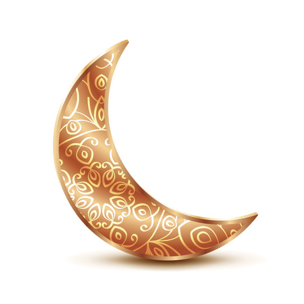 金色的观赏月亮图片下载