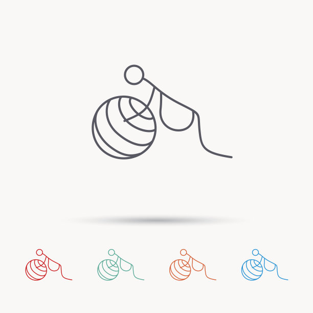 体操为怀孕的图标。普拉提健身。图片下载