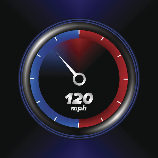 带有黑色背景的速度表图片下载