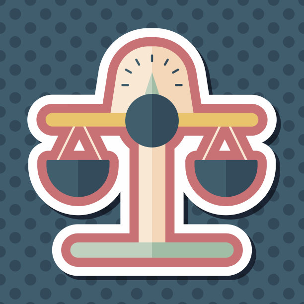 财务平衡与长影子平面图标，eps10图片下载