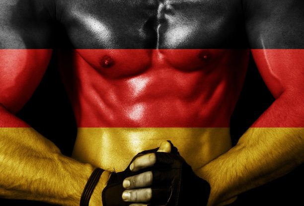 肌肉与国旗图片下载