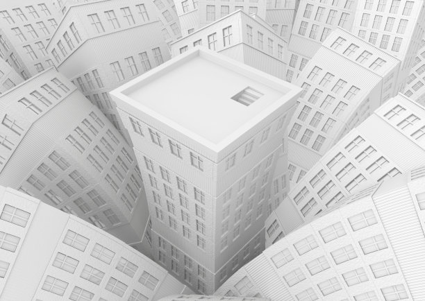 白色中心屋顶图片下载