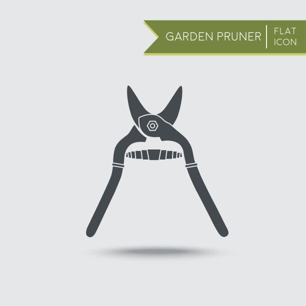 剪枝或花园修枝机。农业工具图片下载