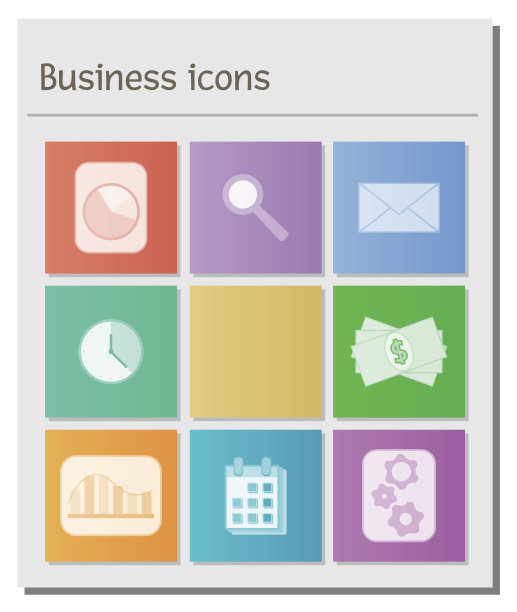 带有不同商业符号的板图片下载