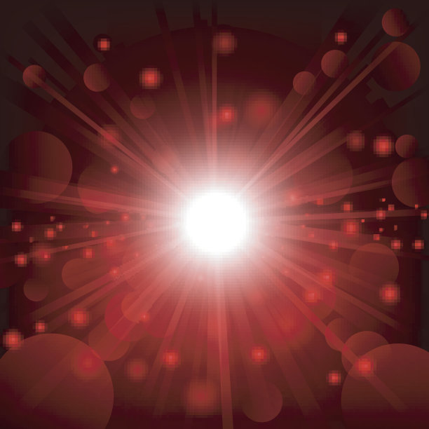 红色闪光与镜头光晕背景图片下载