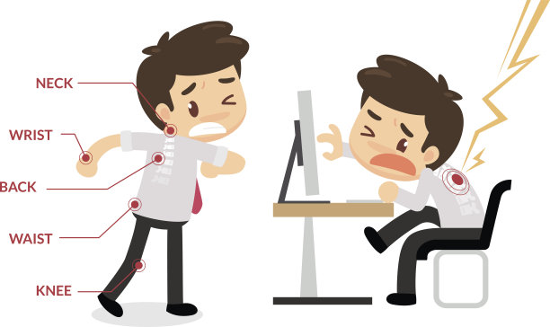 办公室综合症信息图表图片下载