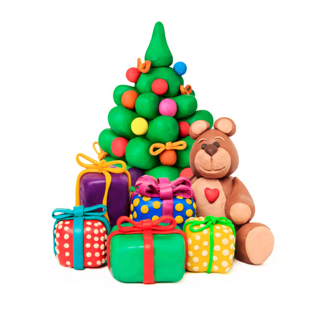 圣诞树和熊图片下载