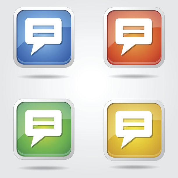 信息彩色矢量图标设计图片下载