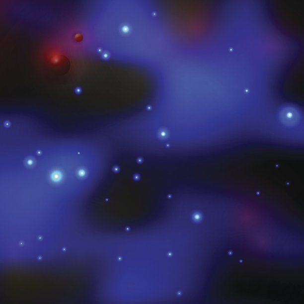 抽象空间背景与闪光，模糊风格图片下载