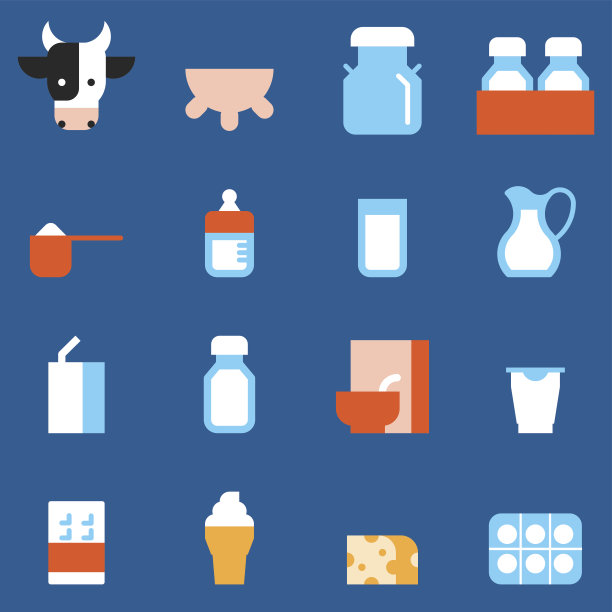 乳制品的图标图片下载