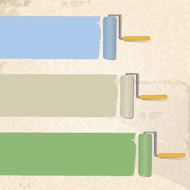 油漆和滚筒背景图形图片下载