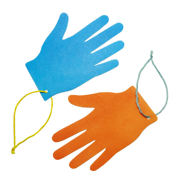 两个彩色的手图片下载