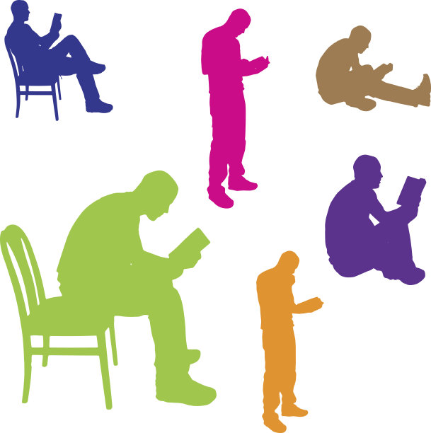 一个人的矢量剪影。图片下载