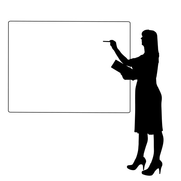 一个女人的剪影。图片下载