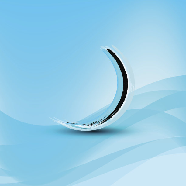 蓝色波信号图片下载