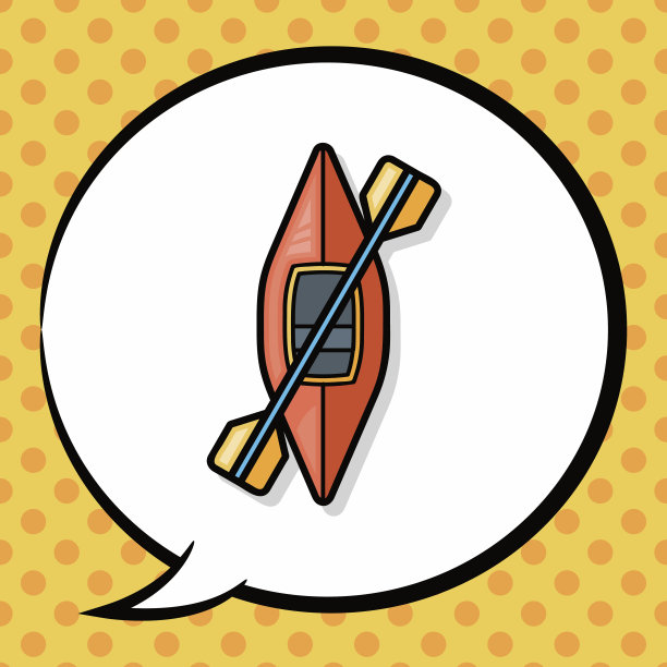 独木舟涂鸦，言语泡泡图片下载