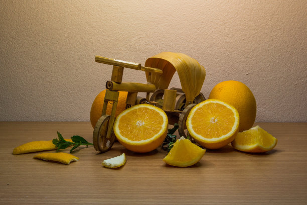 自行车和橙色图片下载