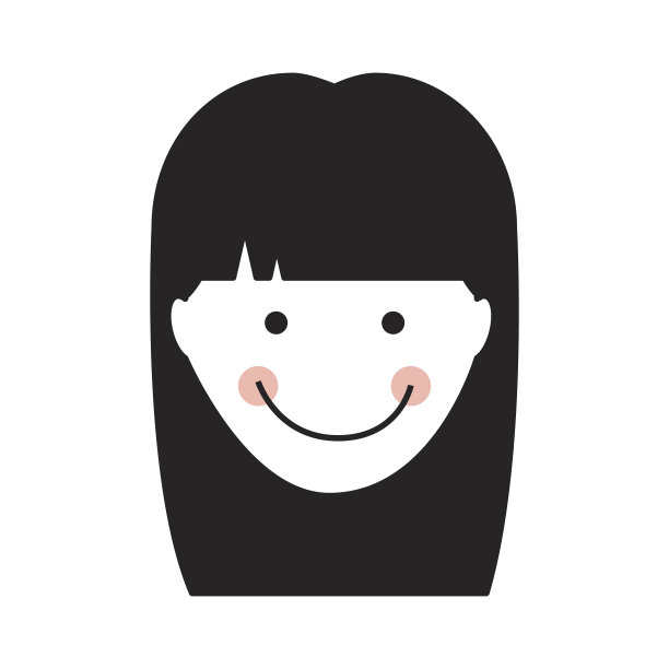 年轻女子头像素材图片