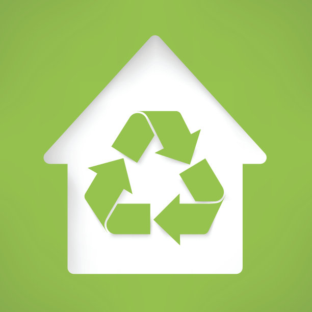 有回收标志的房屋图片下载
