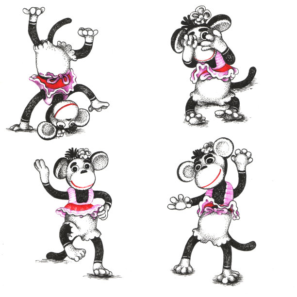 一套猴子画图片下载