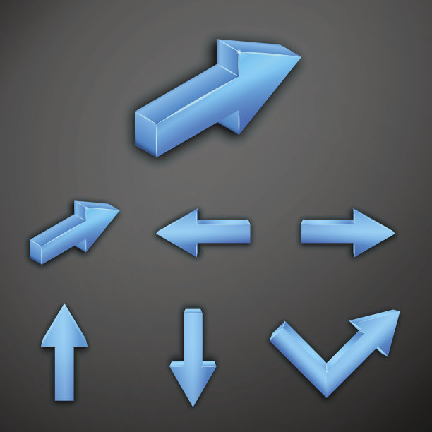 金属的箭头图片下载