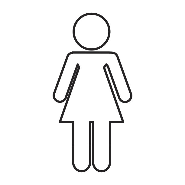 人形剪影孤立图标图片下载