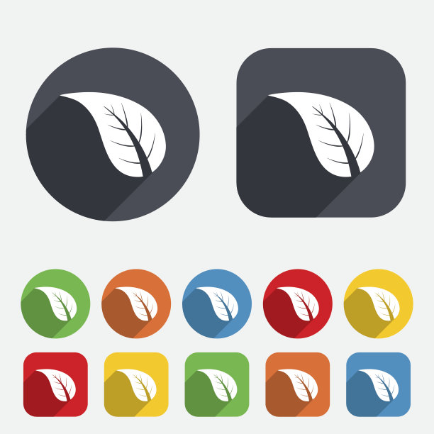 叶标志图标。新产品的象征。图片下载