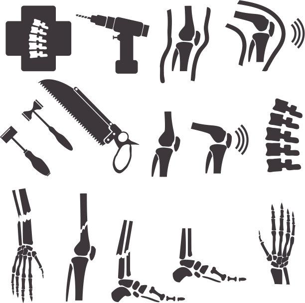 骨科和脊柱符号。矢量插图EPS10图片下载