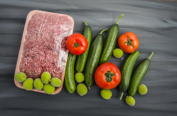 牛肉在不同的概念肉，肉的图片在包装图片下载