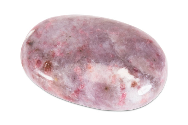 白色背景上的珍贵宝石，电气石图片下载