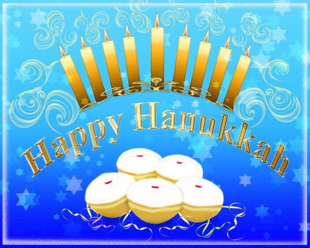 光明节快乐贺卡图片下载