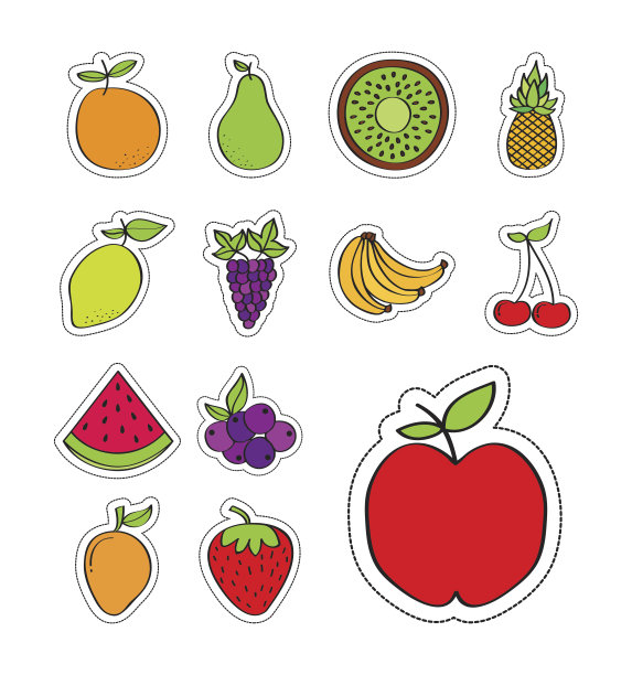 健康的水果设计图片下载