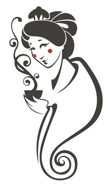 茶道，矢量商业背景图片下载