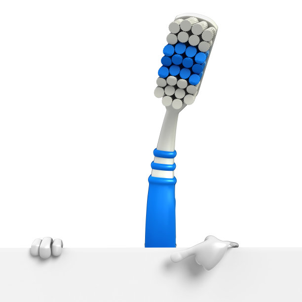 带标志的牙刷图片下载