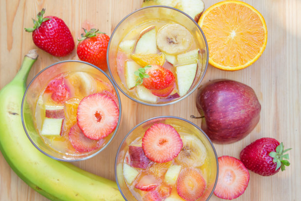 鲜果配明胶甜点图片下载