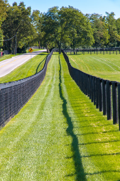 马场的双重栅栏。图片下载