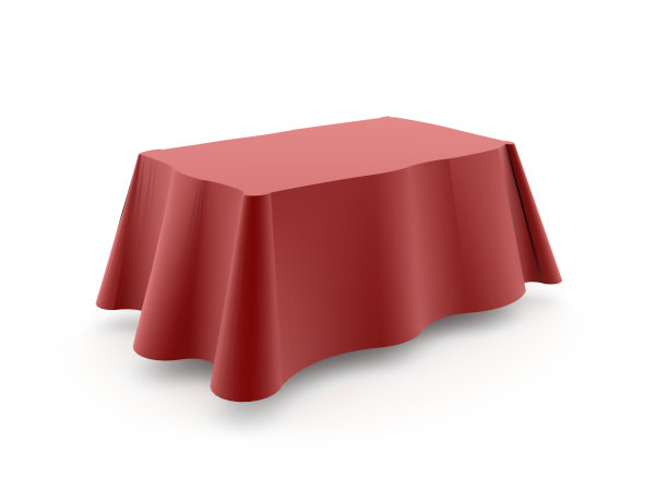 红色的桌布图片下载