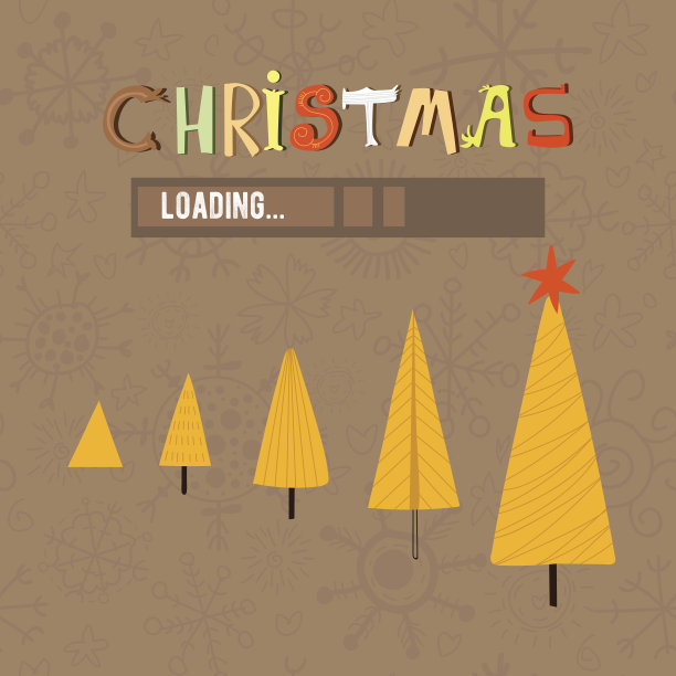 时尚的概念新年和圣诞贺卡在矢量股票vec图片下载