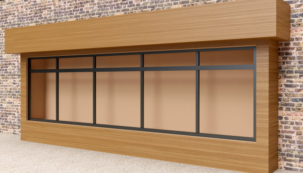 展示街商店。三维渲染图片下载