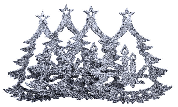 新年圣诞树上装饰的一棵皮草树图片下载