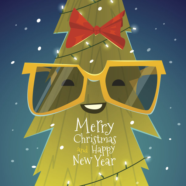 快乐的圣诞卡片图片下载