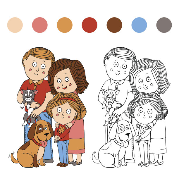 彩色书(家庭)图片下载