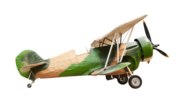 老飞机孤立图片下载