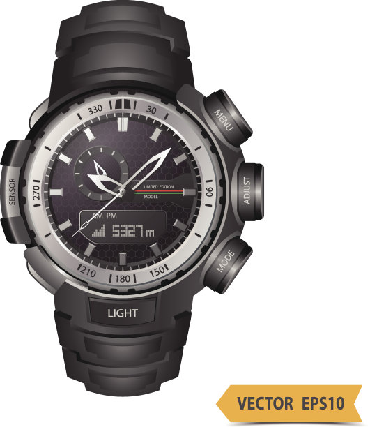 矢量现实腕表图片下载